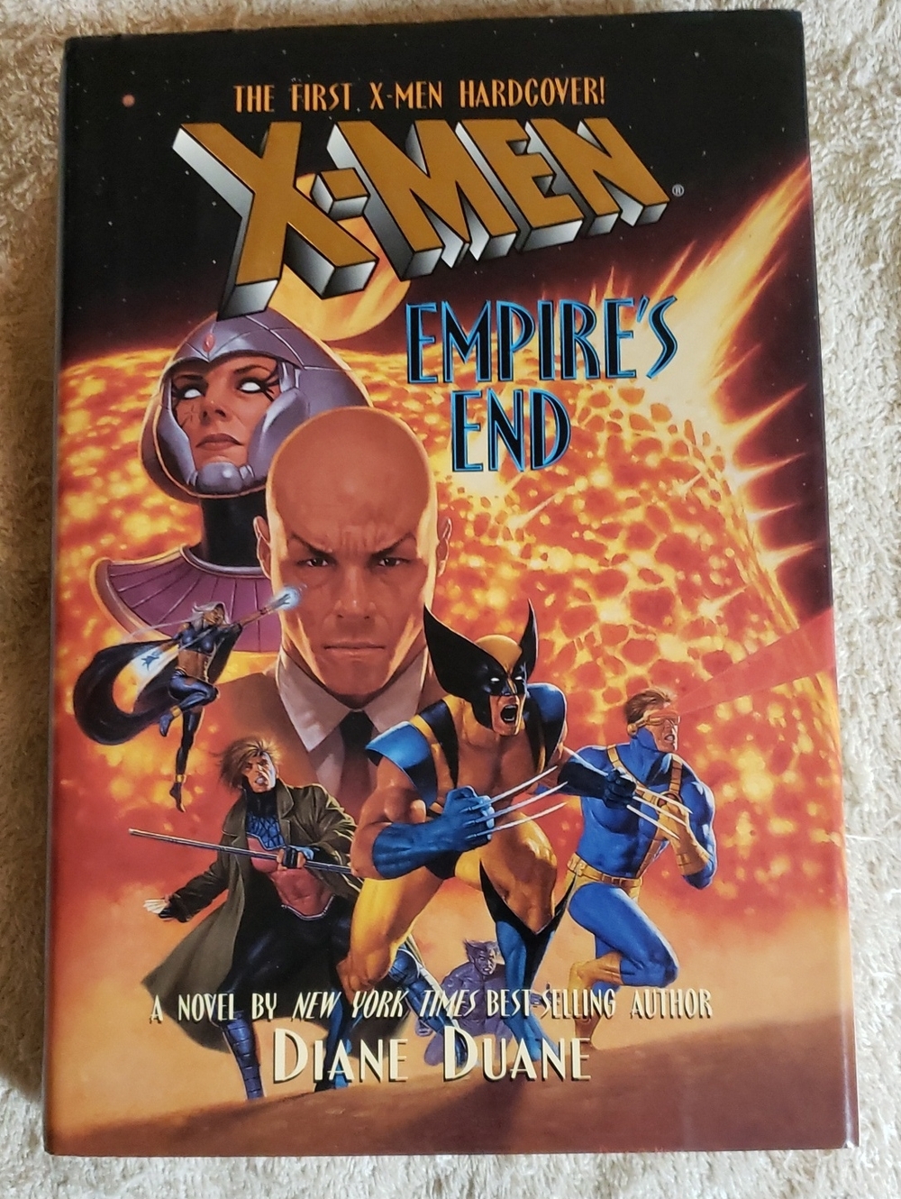 Marvel X-Men: Empire's End Hardcover Novel - Black/Gold Cover by Diane Duane